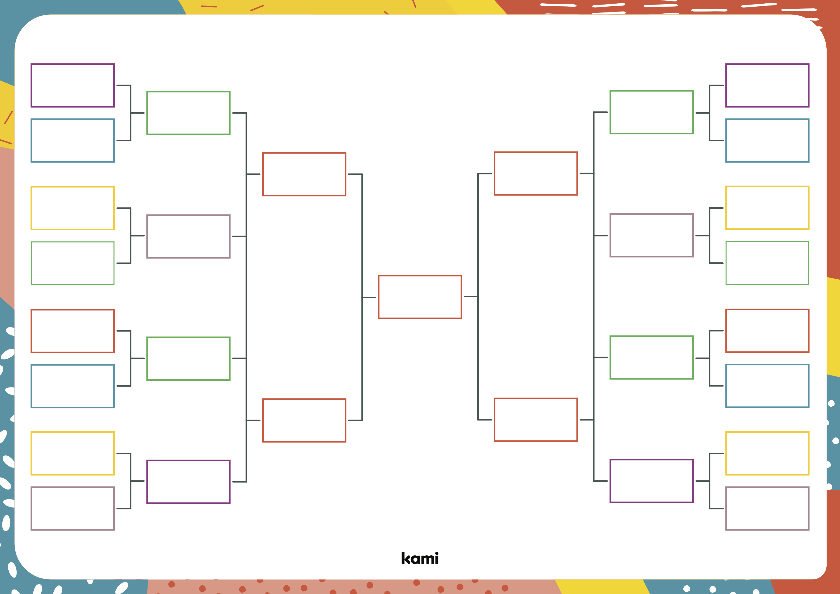 game brackets templates