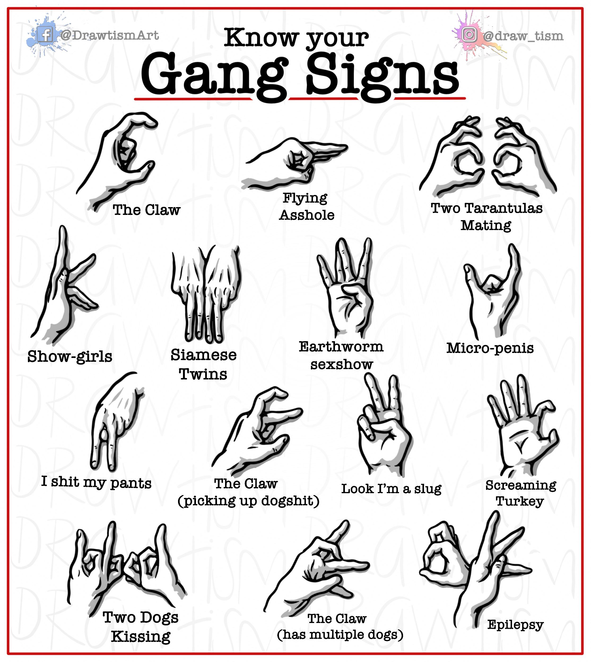 gang signs mean