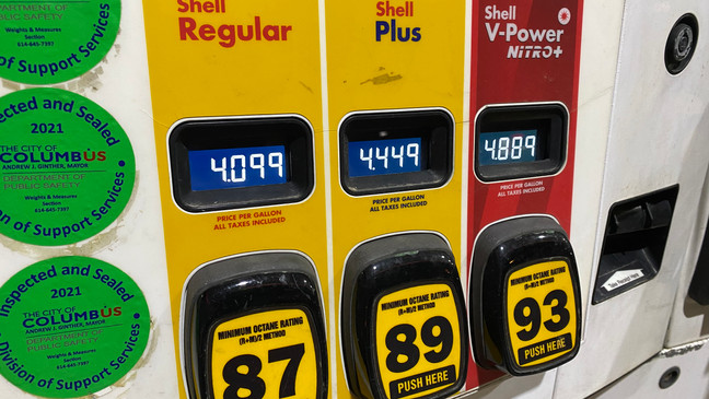 gas prices in columbus ohio today