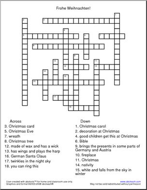 german for the crossword clue