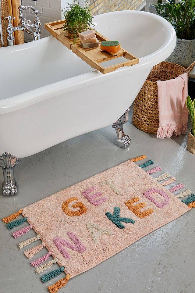 get naked bath mats