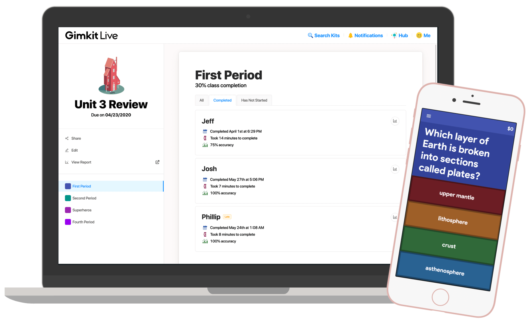 gimkit log in