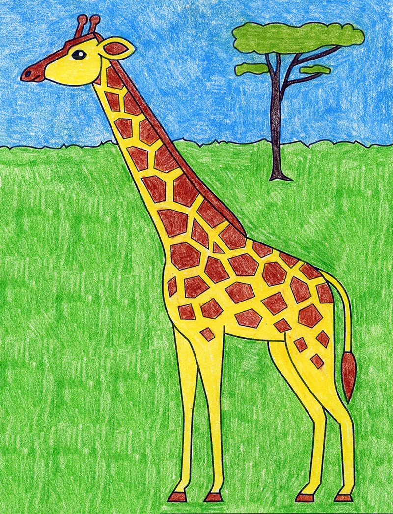 giraffe pic drawing