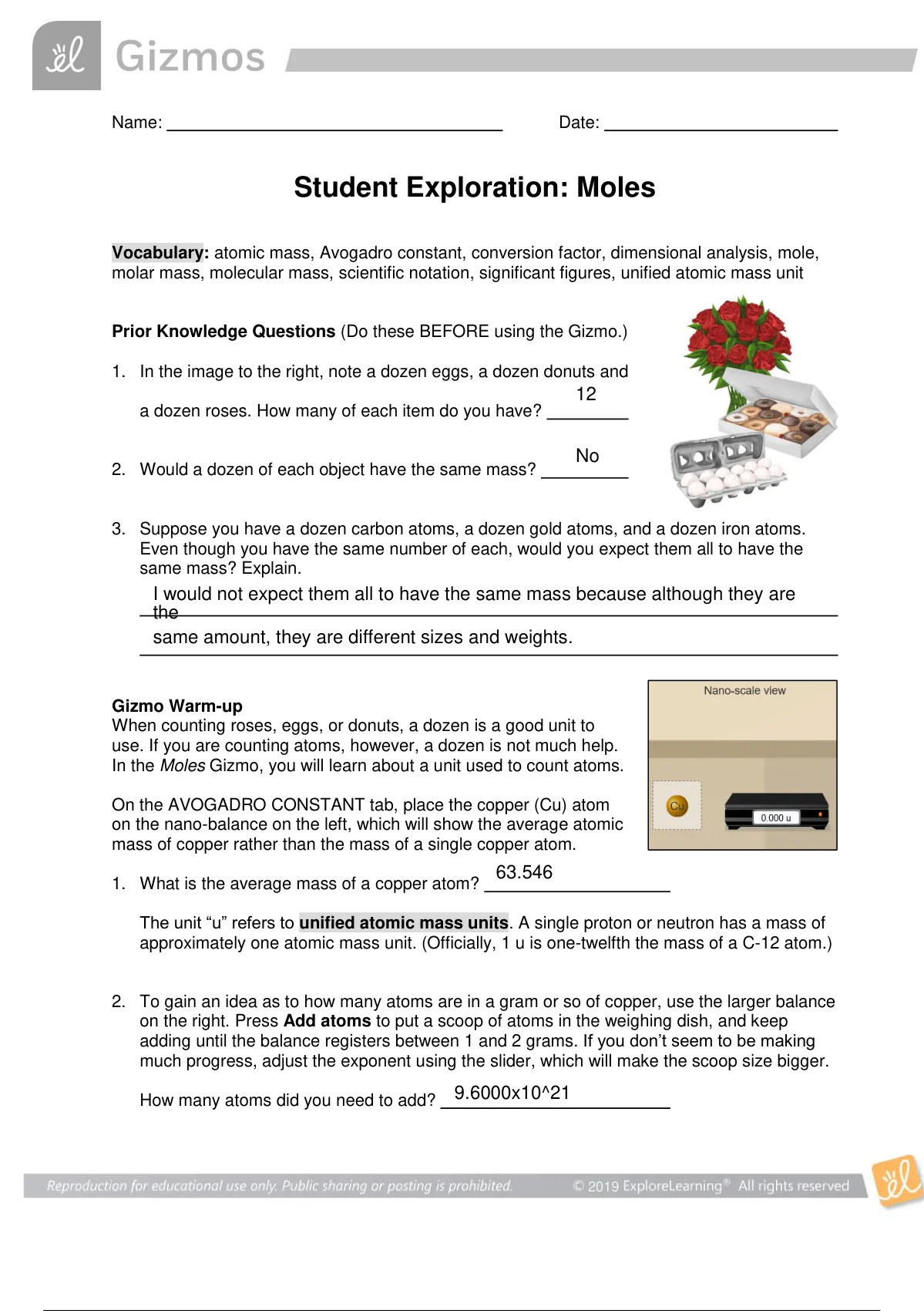 gizmo student exploration