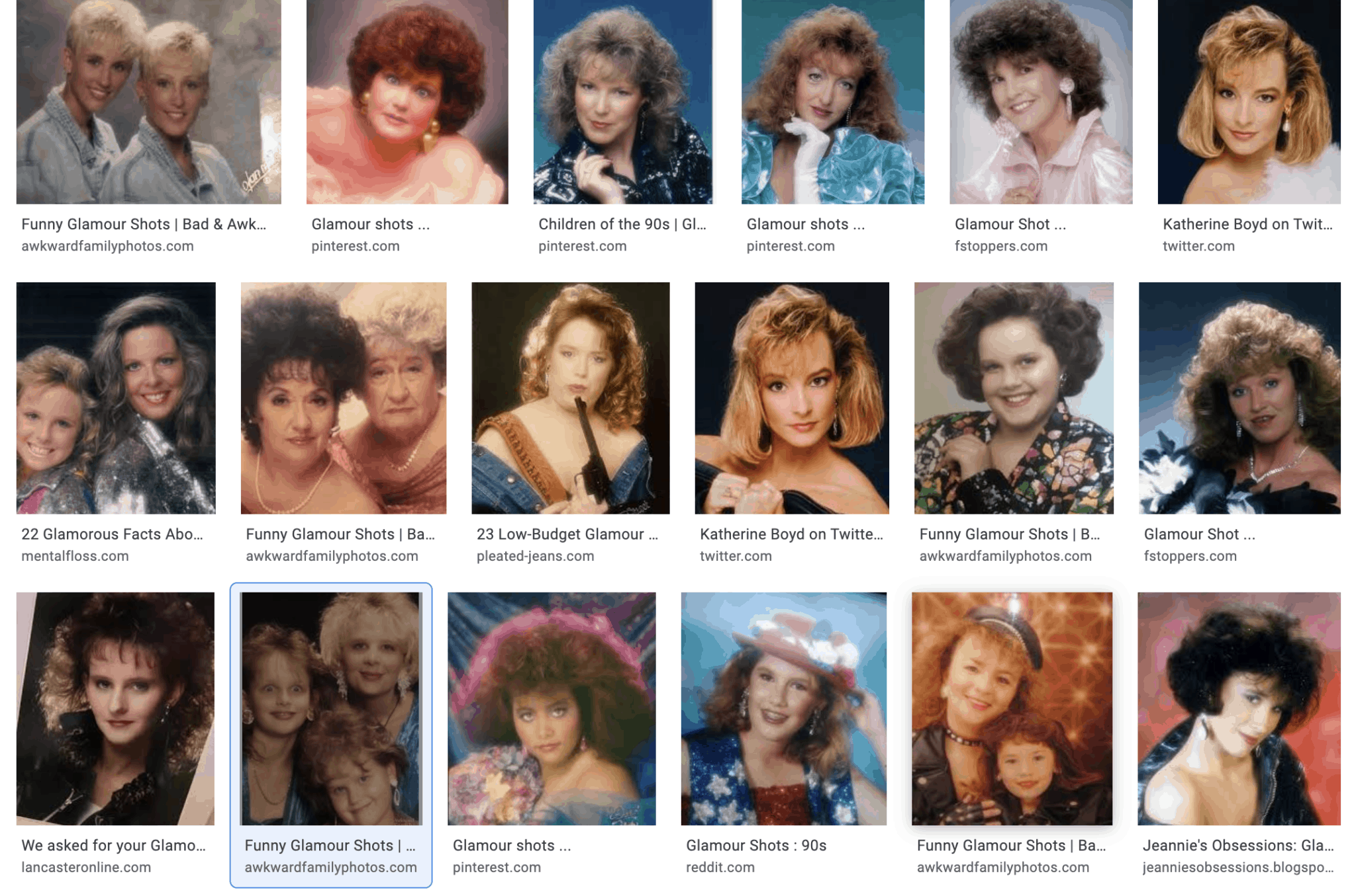 glamour shots 90s