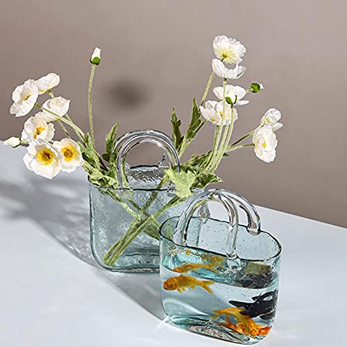 glass bag vase