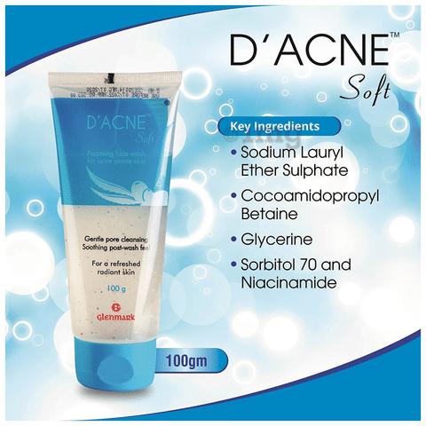 glenmark d acne face wash