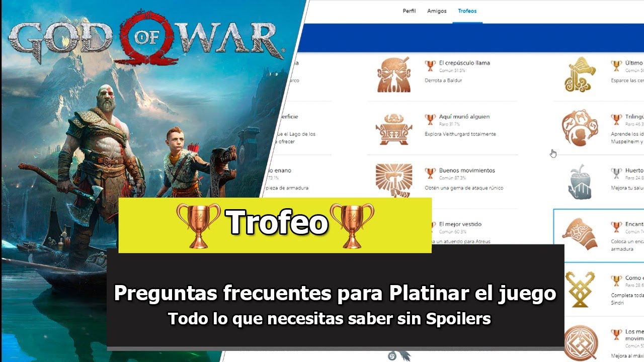 god of war 4 trofeos