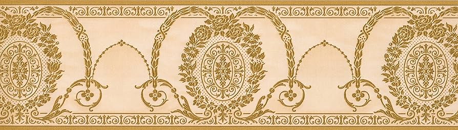 gold wallpaper border