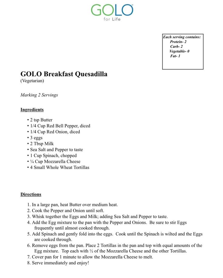 golo recipes