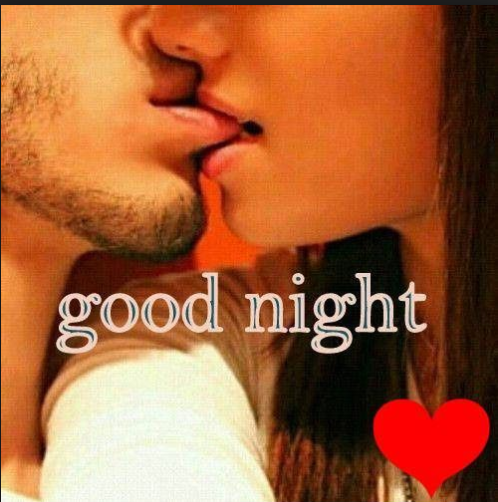 good night image love kiss