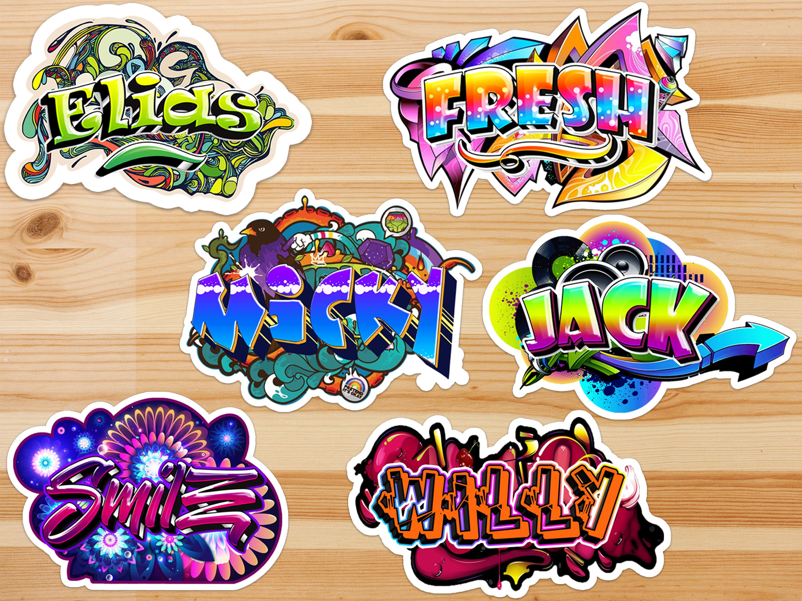 graffiti stickers