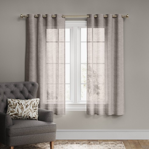 gray textured curtains