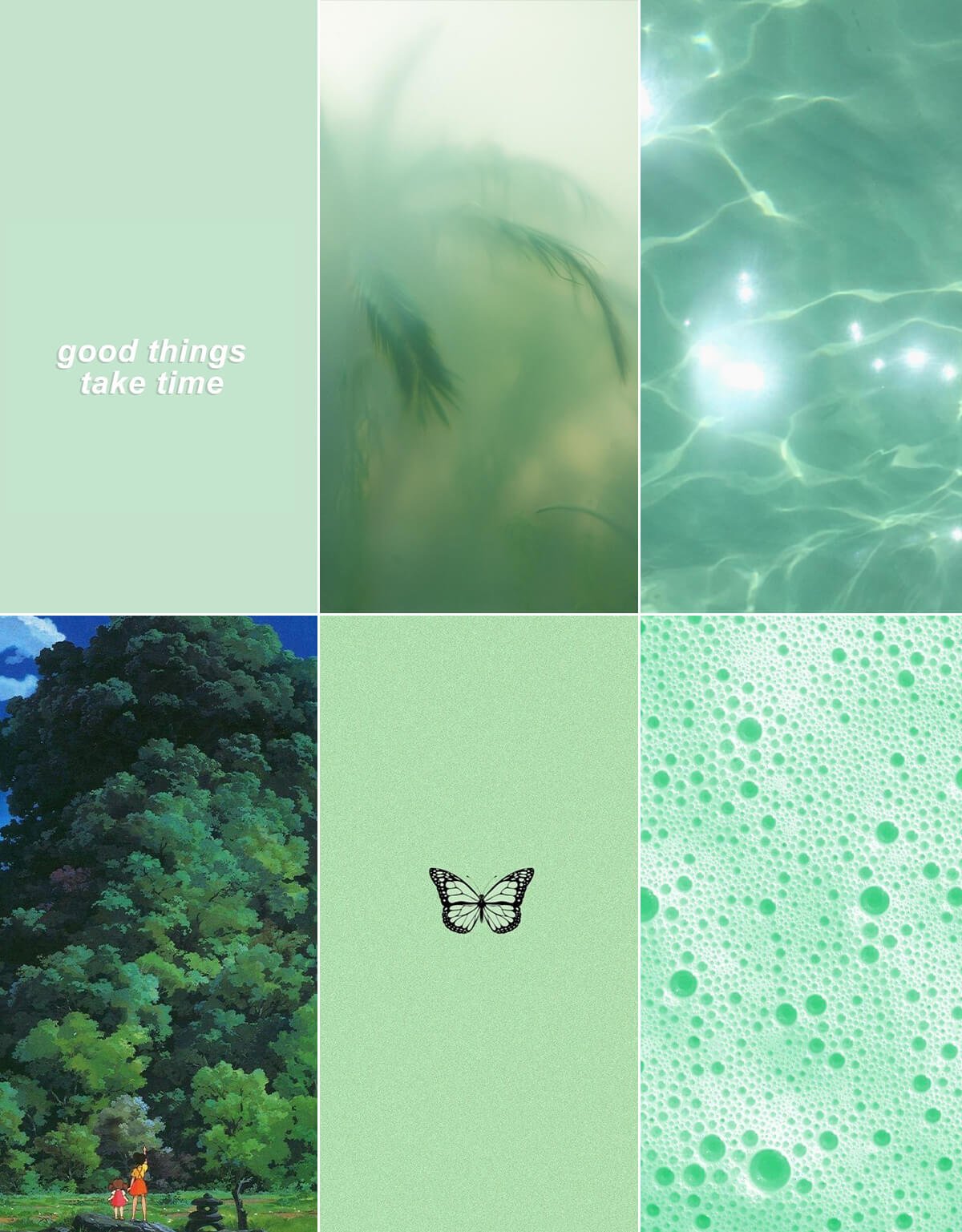 green aesthetic photos