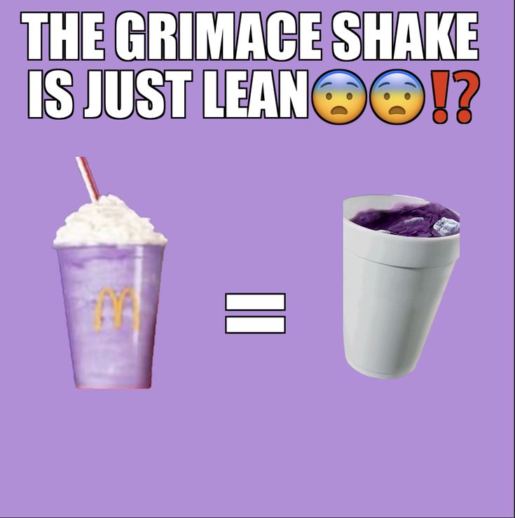 grimace shake lean