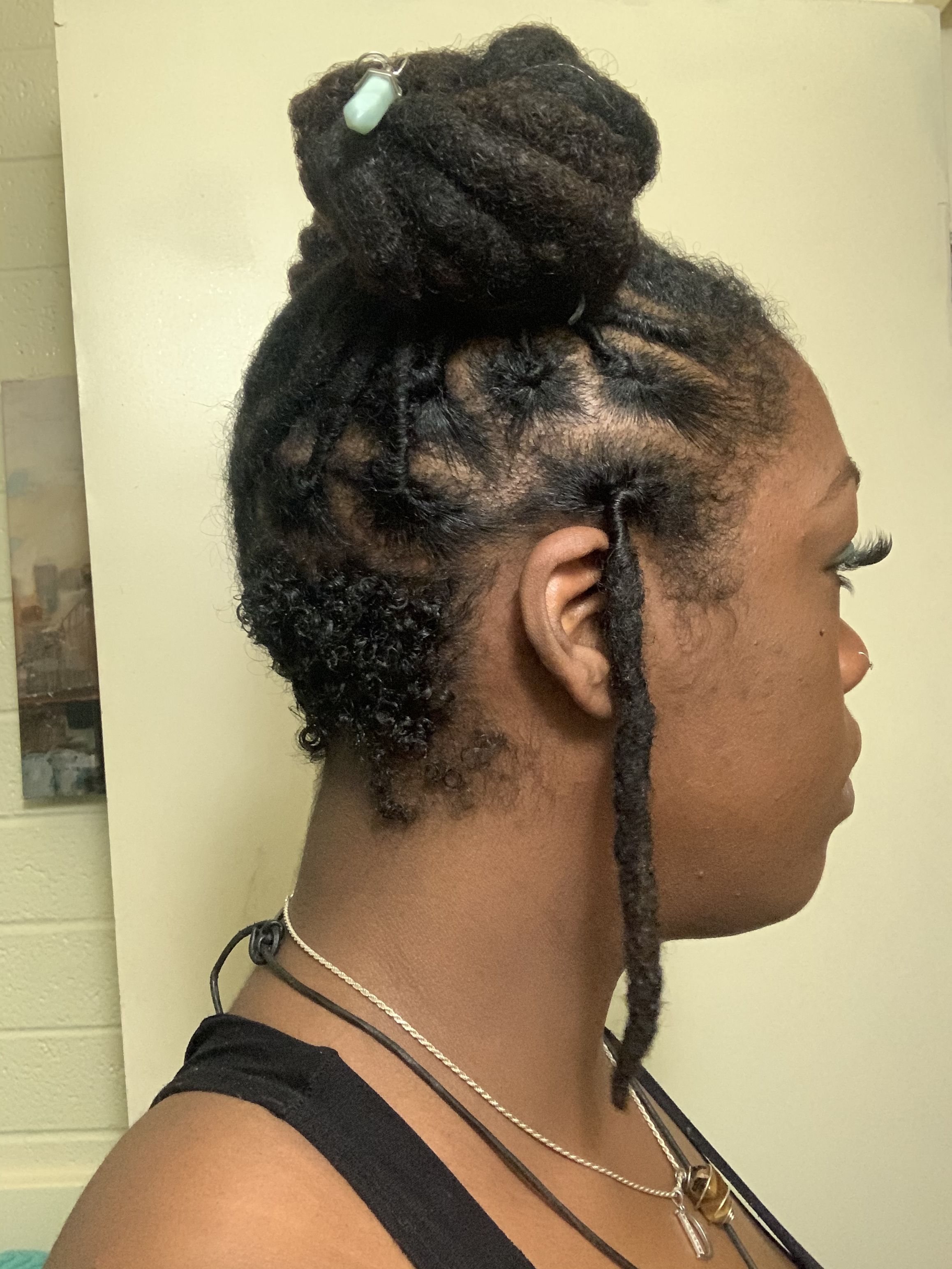 growing out undercut with locs