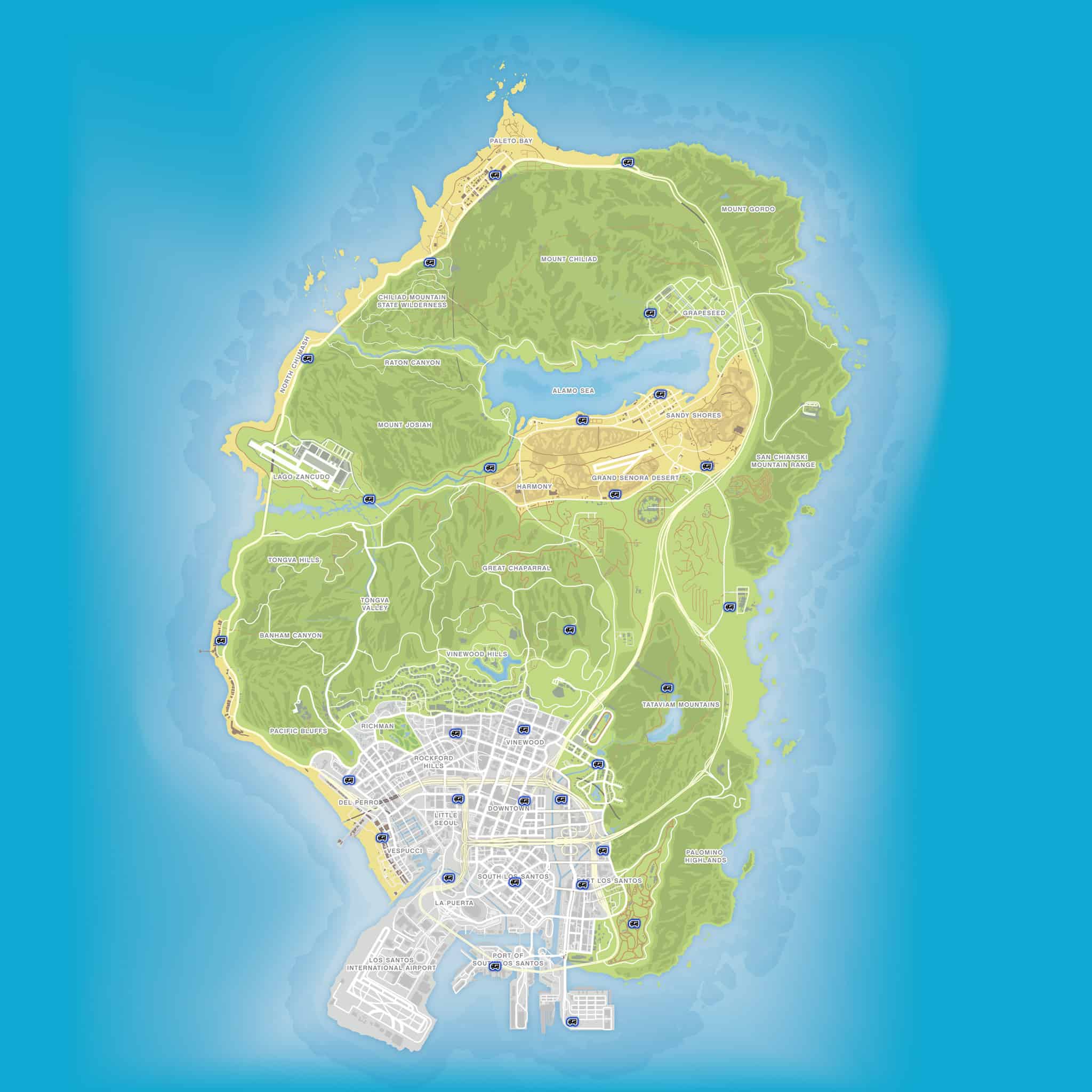 gta 5 gun van locations