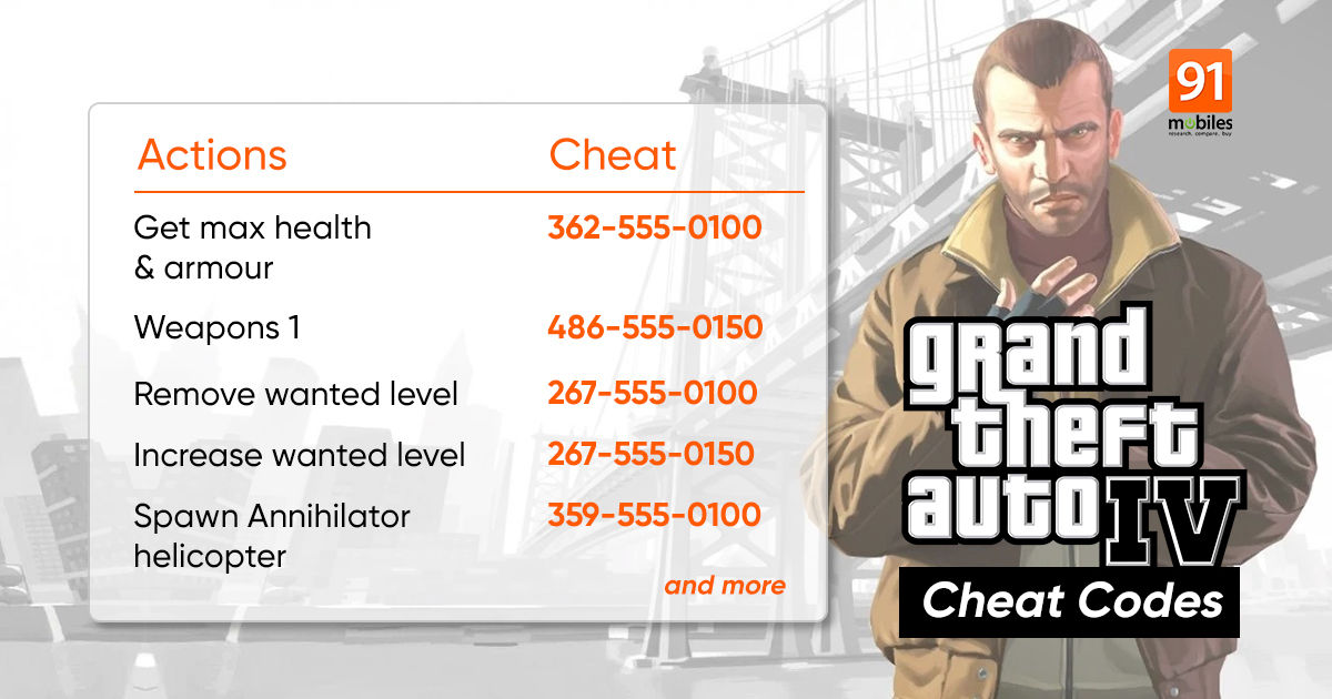 gta gta 4 cheats