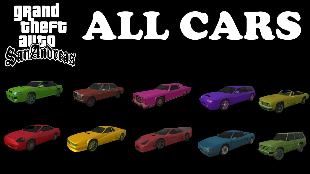 gta san andreas vehicles