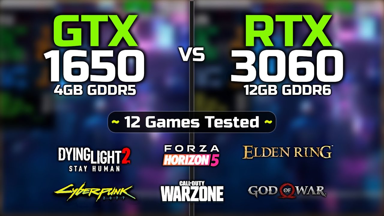 gtx 1650 vs rtx 3060