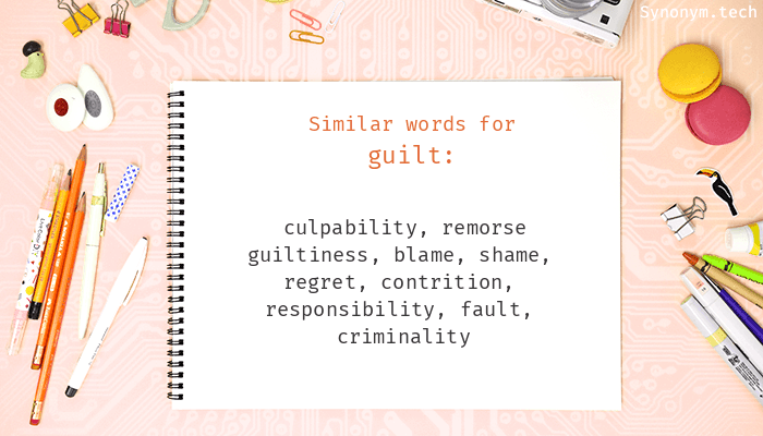 guilt synonyms in english