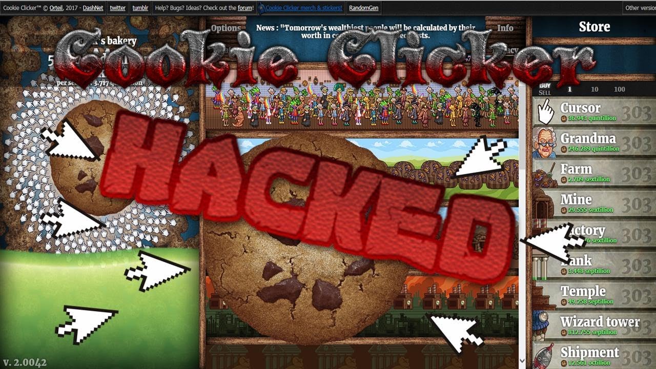 hacking cookie clicker