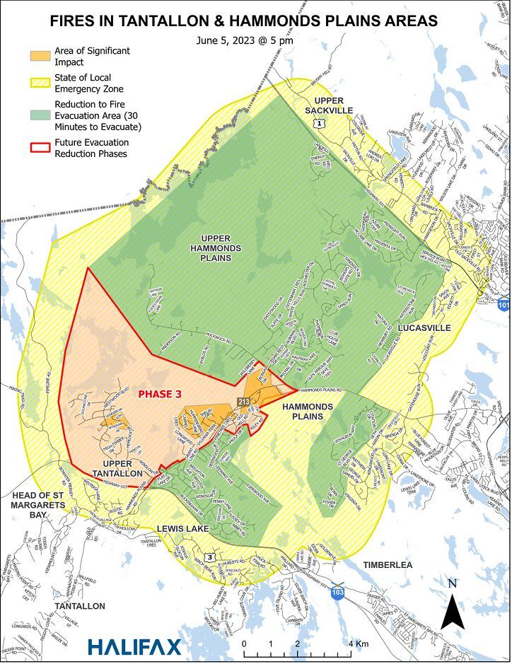 halifax evacuation map