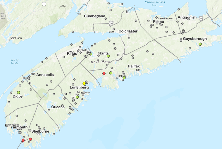 halifax forest fires map