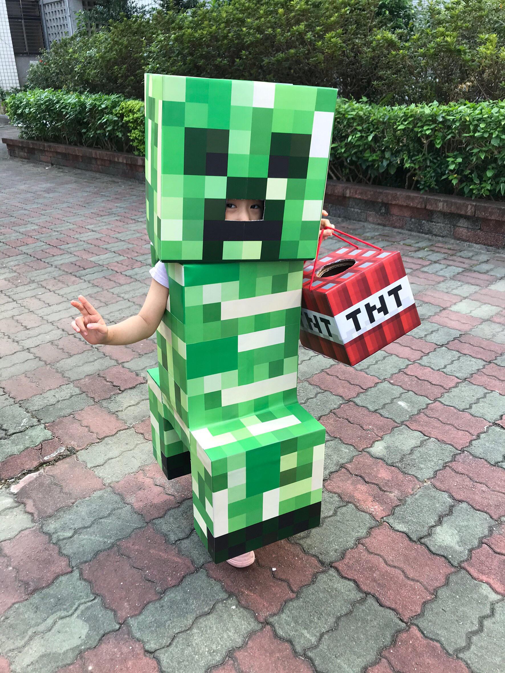 halloween kostüm minecraft