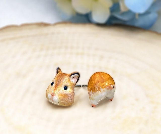 hamster earrings