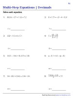 hard multi step equations worksheet pdf