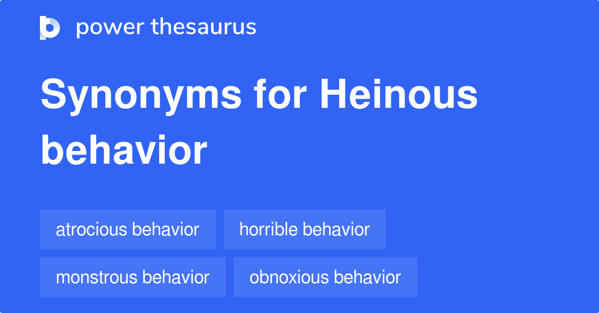 heinous synonym