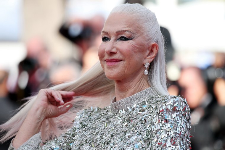 helen mirren hair extensions