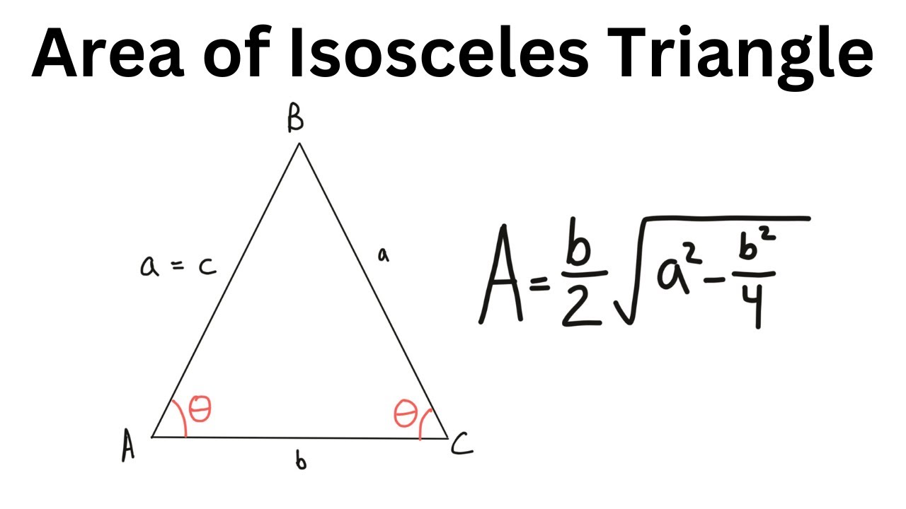 herons formula for isosceles triangle