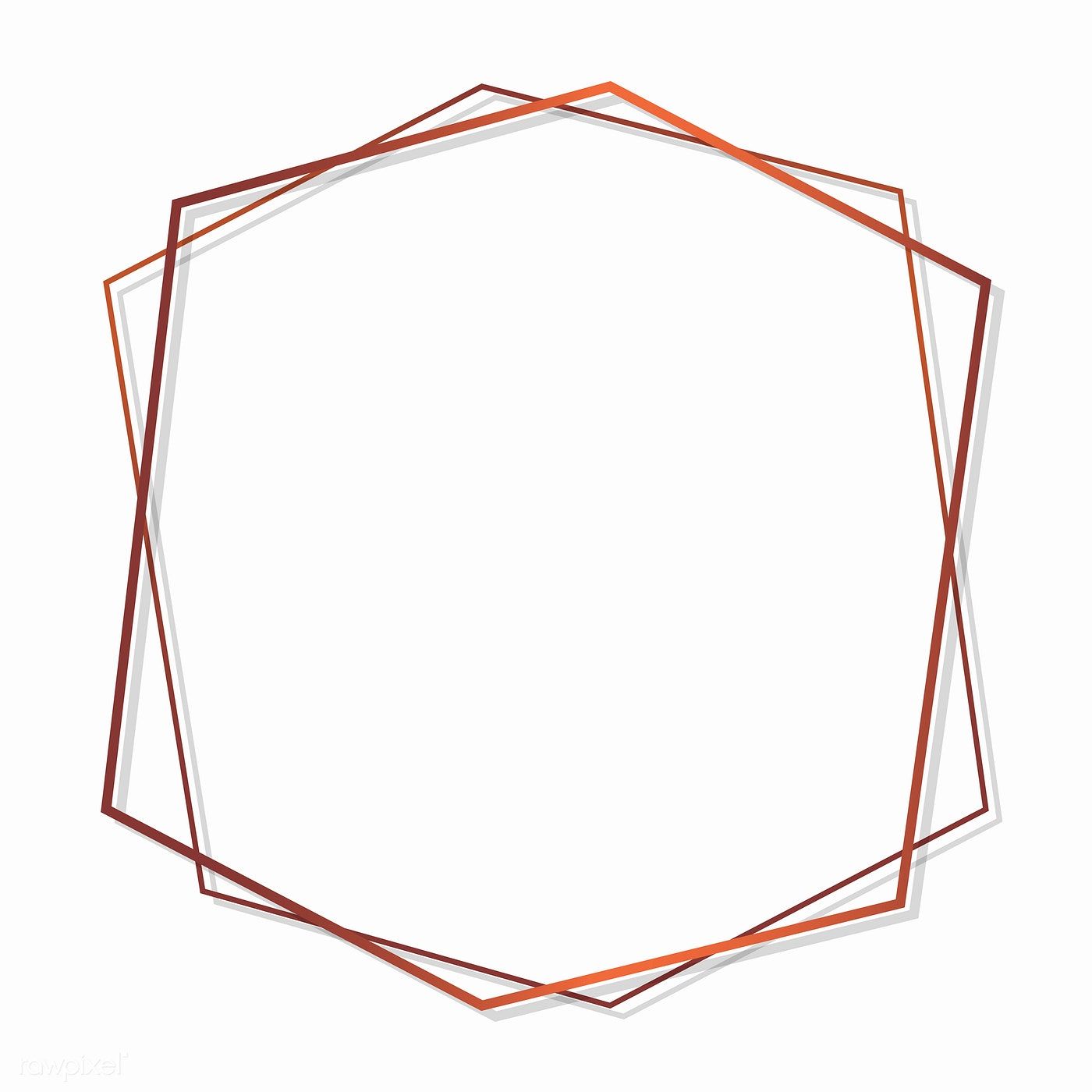 hexagon frame vector