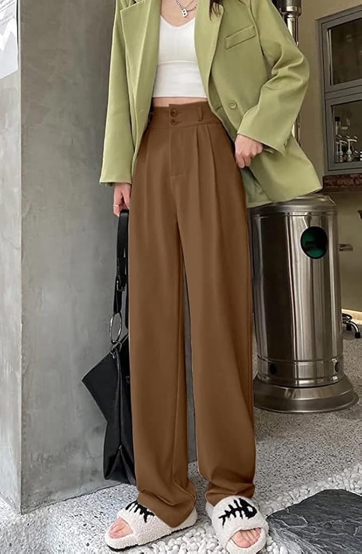 high waist korean pants