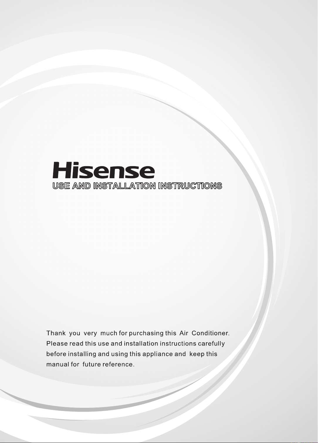 hisense air conditioner manual