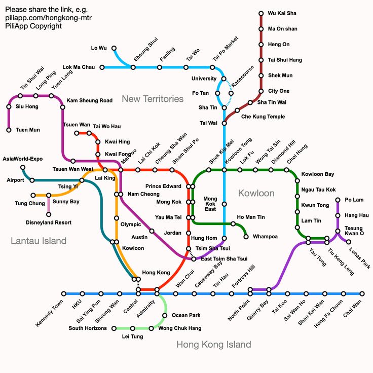 hong kong mtr map 2023