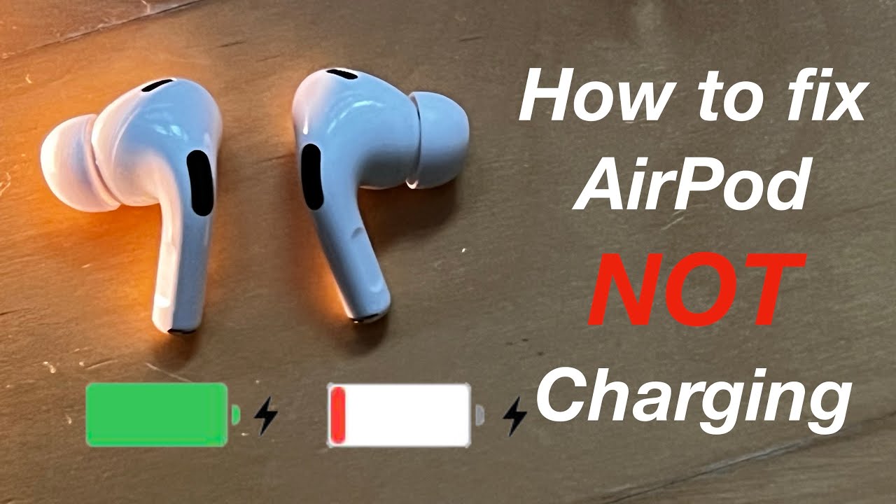 how come my right airpod is not working