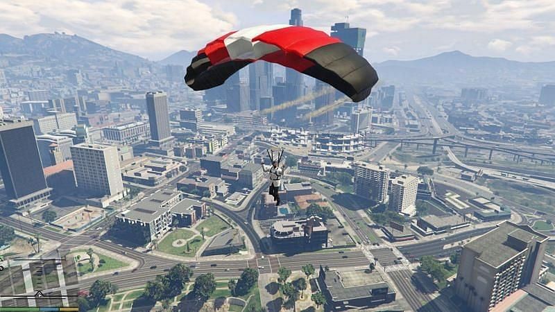 how do you use parachute in gta 5