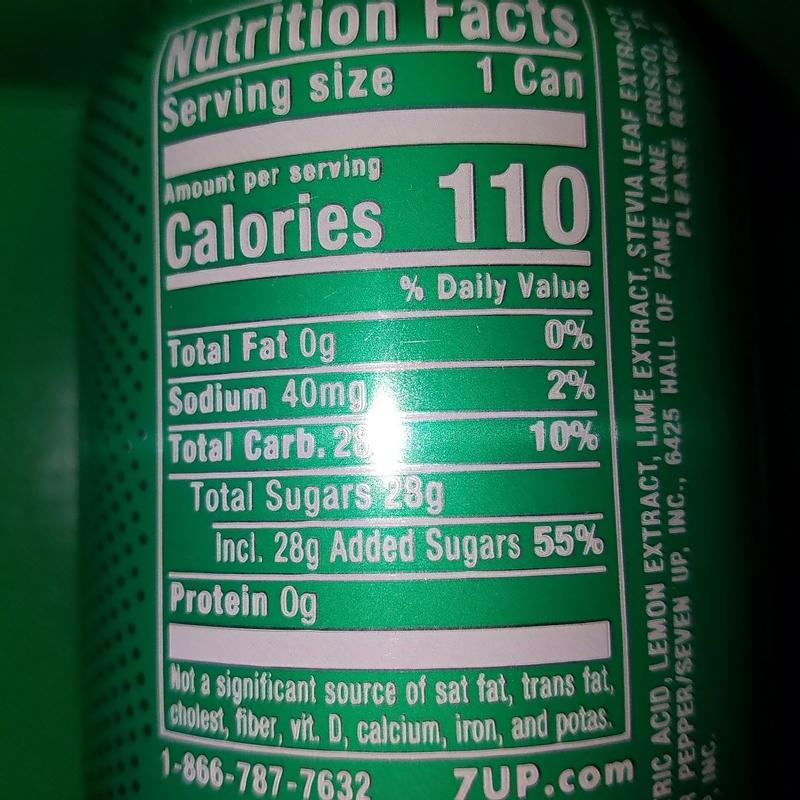 how many calories in a 7up can