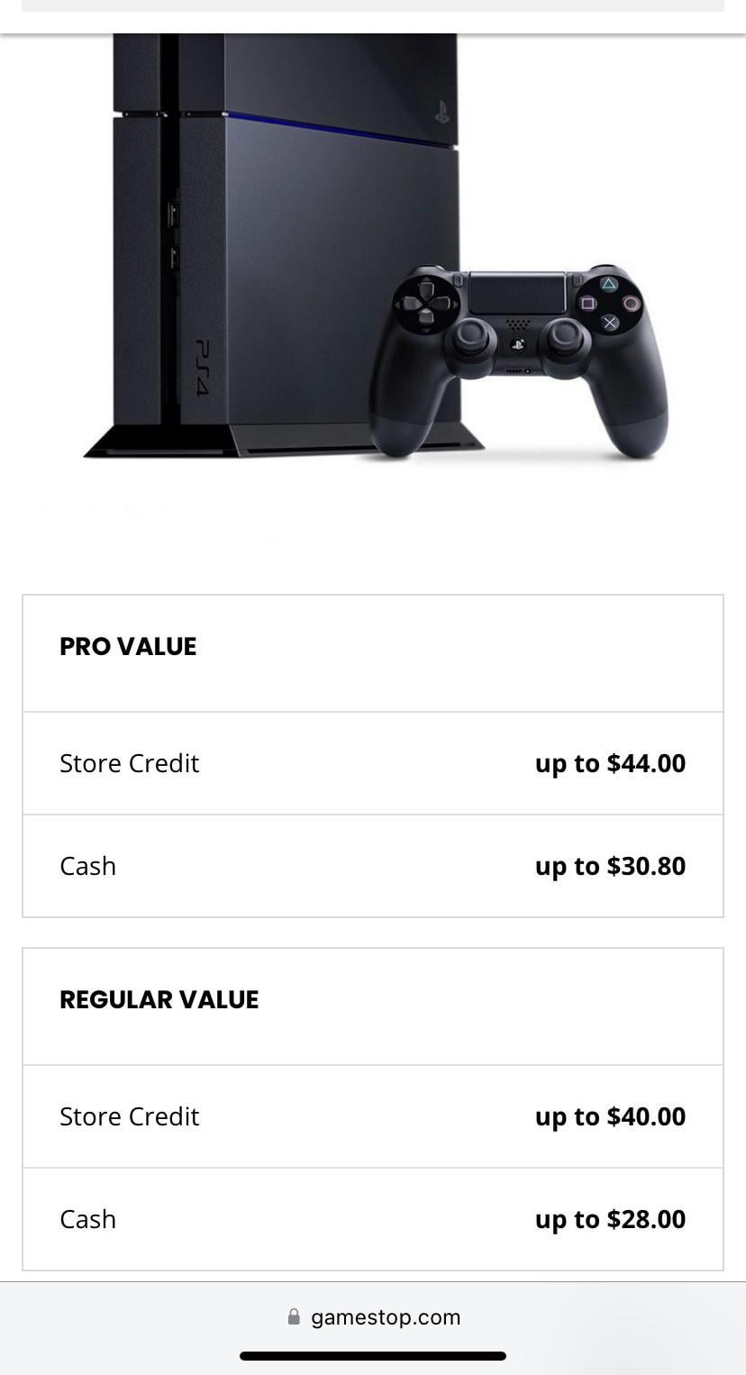 how much is a ps4 at gamestop