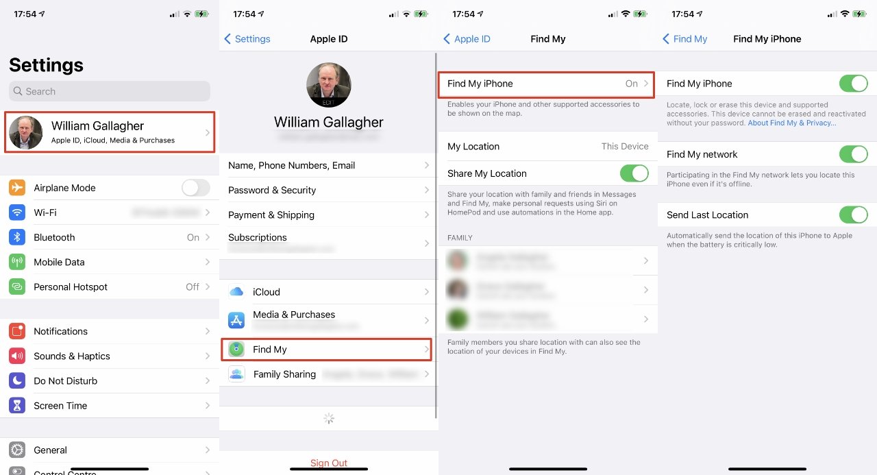 how to add a phone to find my iphone