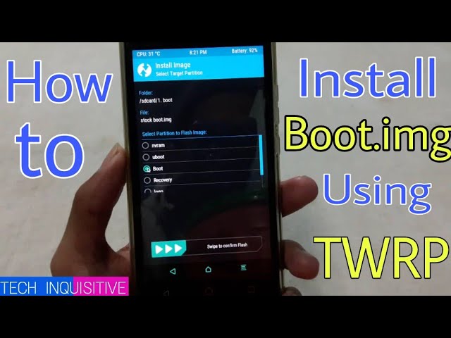 how to boot to twrp