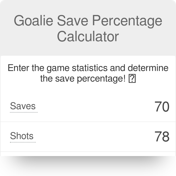 how to calculate gaa in hockey