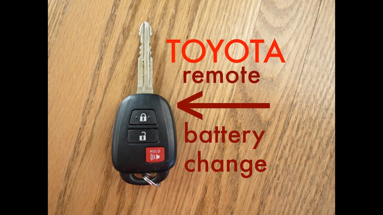 how to change toyota key fob battery