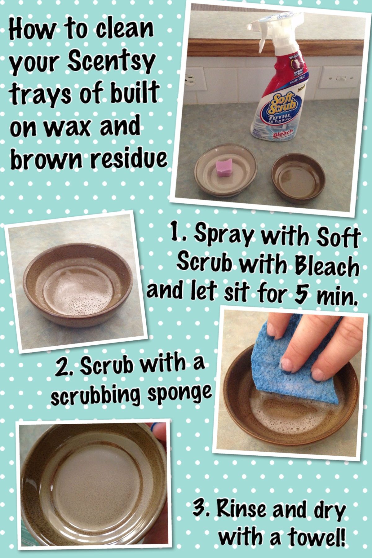 how to clean scentsy warmer dish