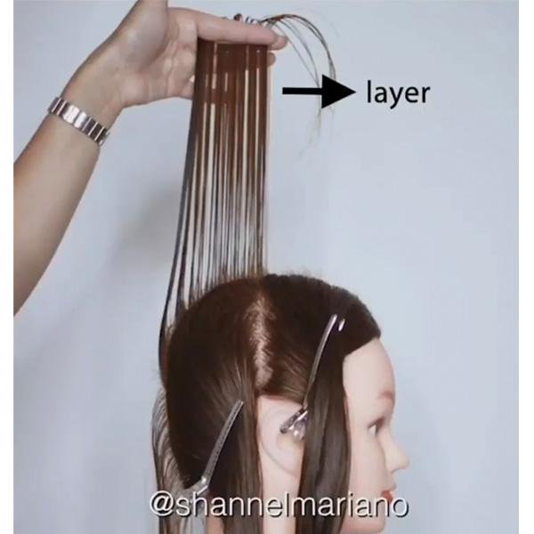 how to cut layers in hair