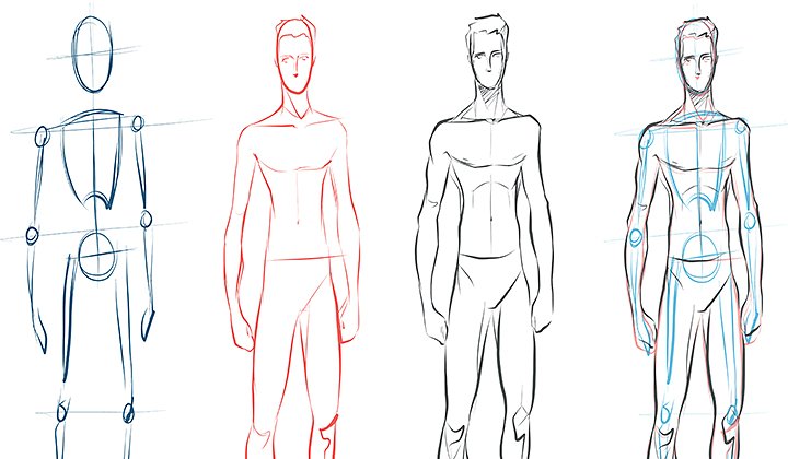 how to draw humanoid