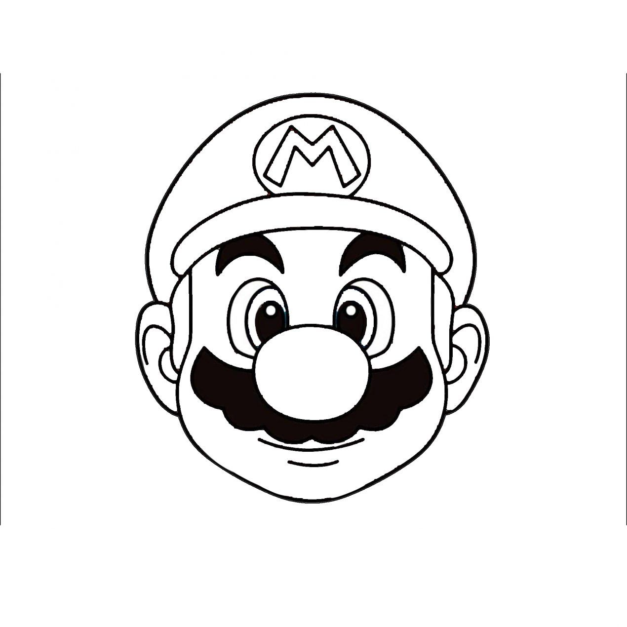 how to draw super mario easy